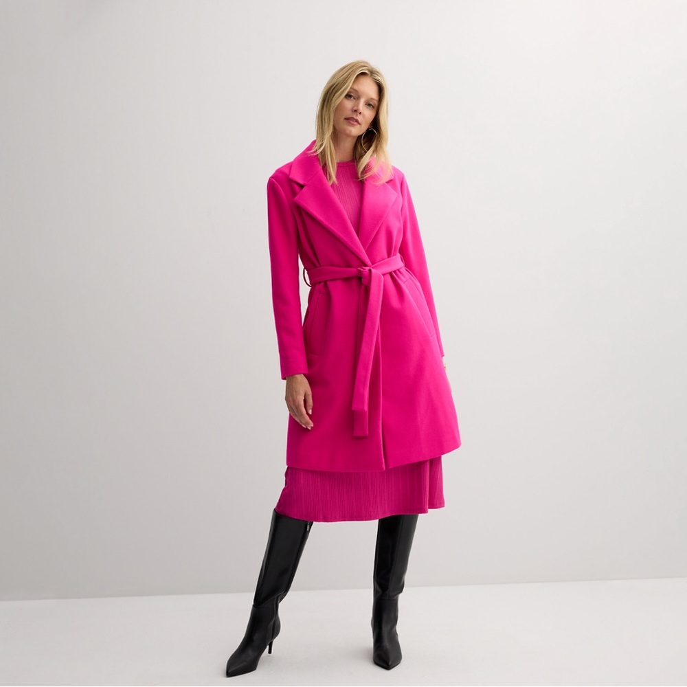 Women's Nine West Long Wrap Coat